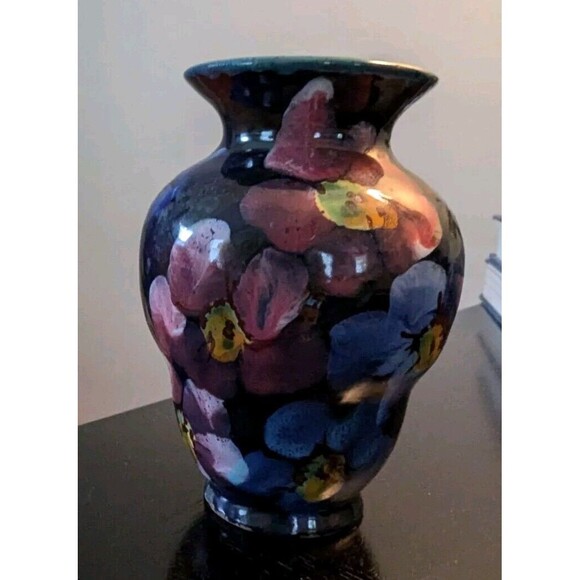 GORGEOUS Small Antique Hand Painted Vase Early 1930s Signed - Picture 1 of 7
